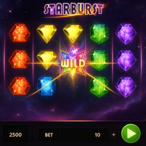 RomiBet - Starburst Slot Game by NetEnt